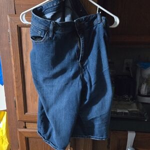 Dark Blue Denim Shorts